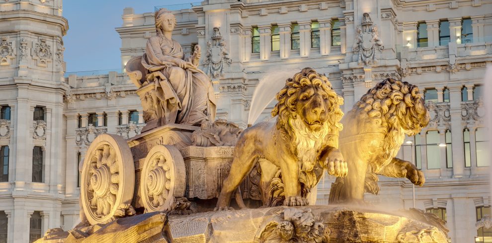 Cibeles Fountain located downtown Madrid, Spain 2