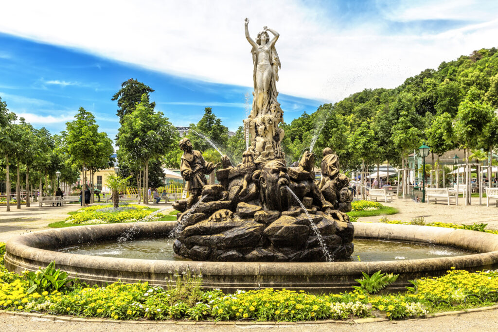 Undine,Fountain,In,Kurpark,In,Baden,Bei,Wien.,Built,By